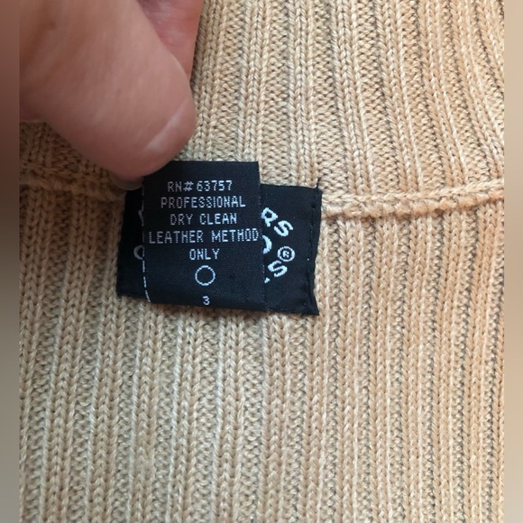 Designers Studio Original 100% Genuine Leather Brown Design Full Zip Vest Size L - Picture 12 of 12